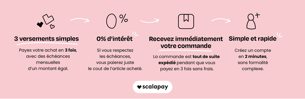 Paiement en 3 fois sans frais 