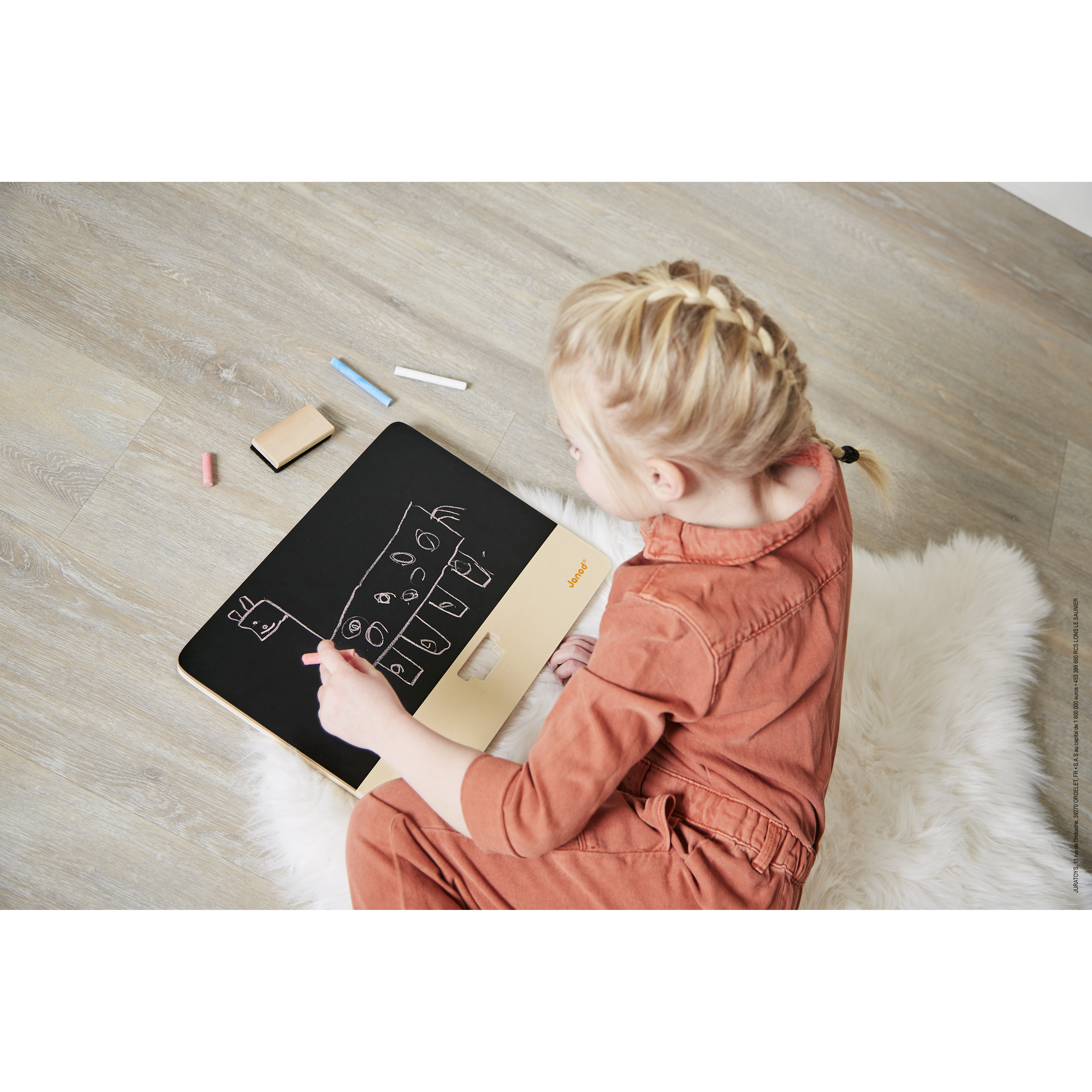 Tableau enfant double face noir craie blanc magnétique feutre - Table et  chaise enfant - Achat & prix