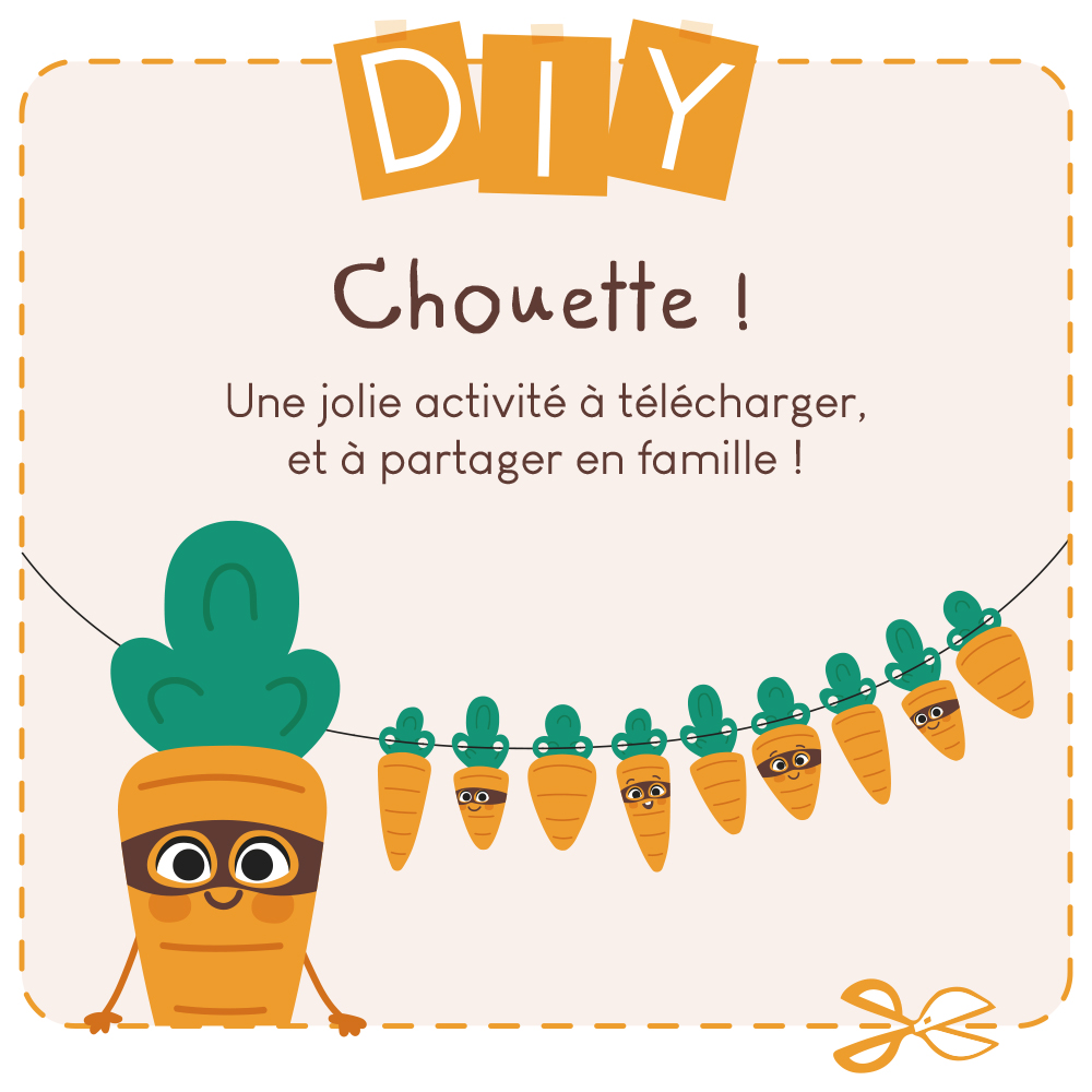 DIY enfant guirlande carotte pâques