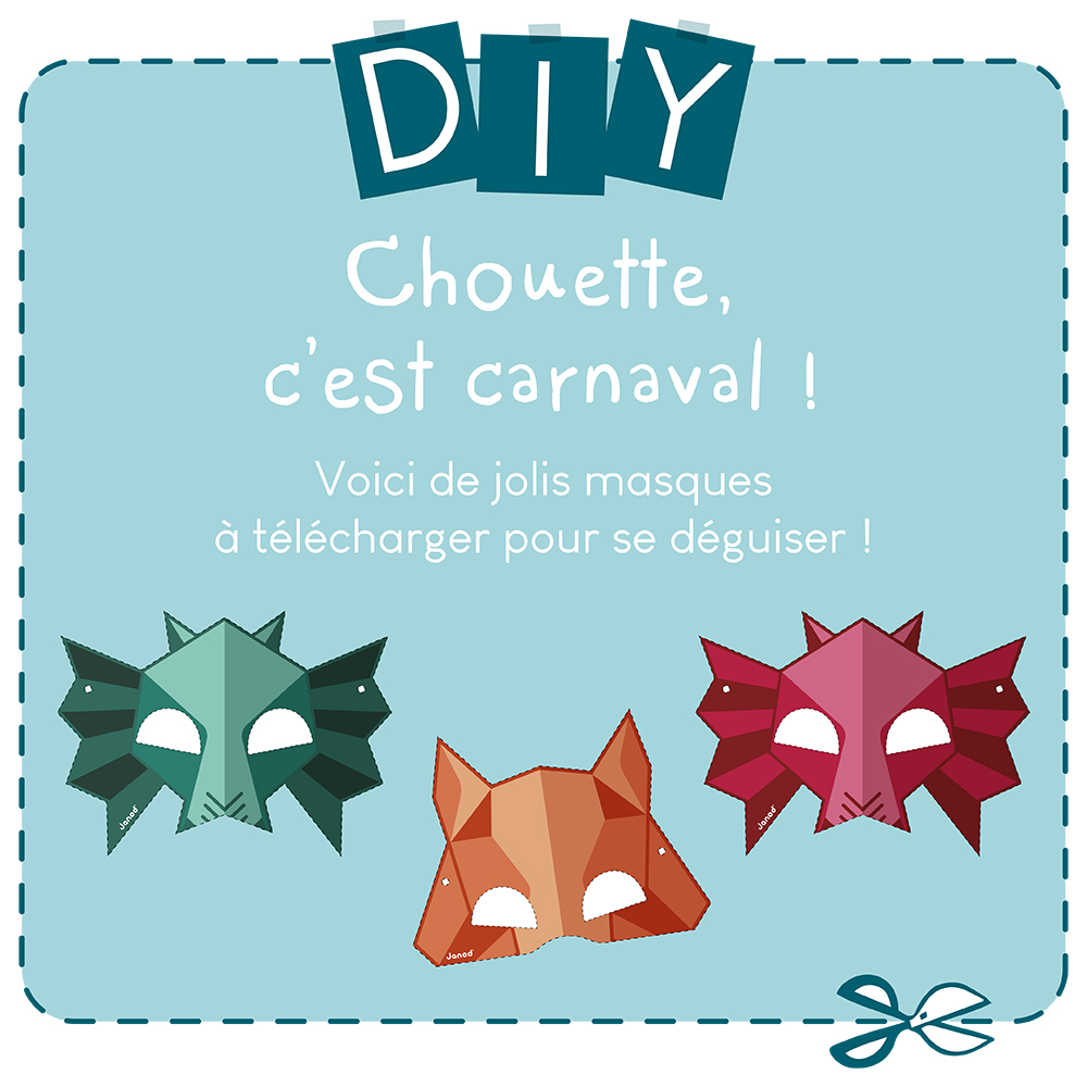 DIY enfant masques carnaval