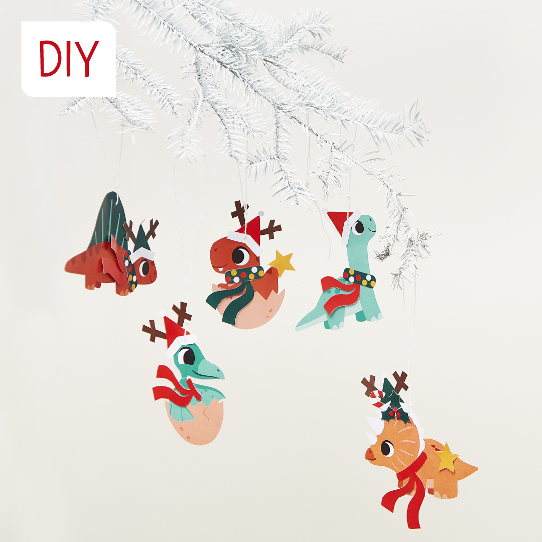 DIY enfant noël dinosaure