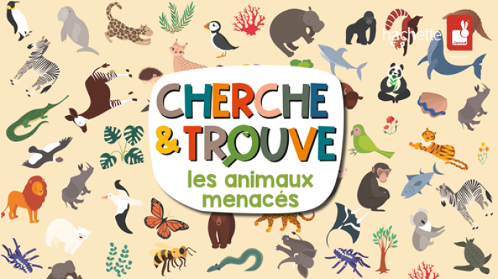 Cherche et trouves Janod animaux menacés - dès 6 ans : Jeux et