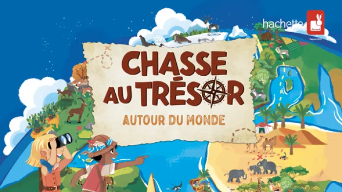 Chasse au trésor Autour du monde - Janod - Jeu de société enfant