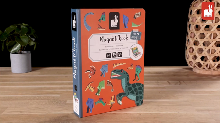 Janod Dinosaur Magnetibook – Paper June