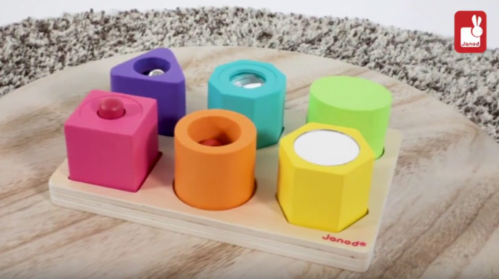 Puzzle Cubo Fattoria 12 Cubi In Scatola Di Legno – Gioco Educativo Bambini 3+, Goki