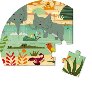 Puzzle 54 pièces : La réserve animalière