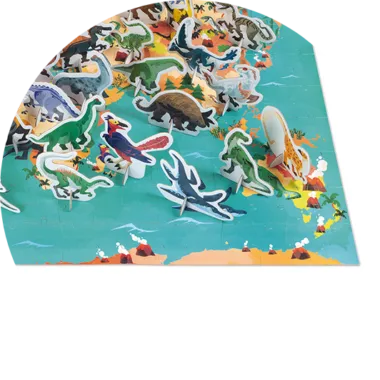 Puzzle éducatif Animaux menacés 200 pièces - Janod J02676 - Puzzle